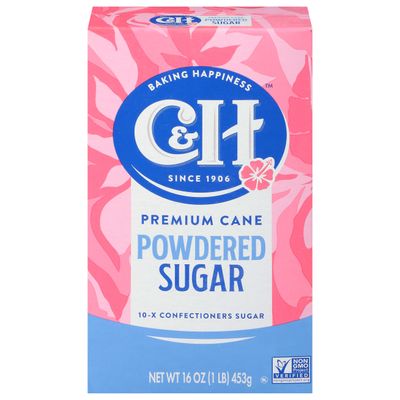C&H® Pure Cane Sugar Confectioners Powdered Sugar - 1LB – Baking