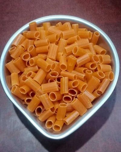 Tangy tomato pipe fryums, ready to fry