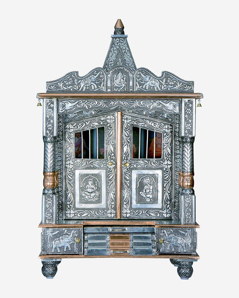 Aluminium & Copper Mandir Temple 9x24x24