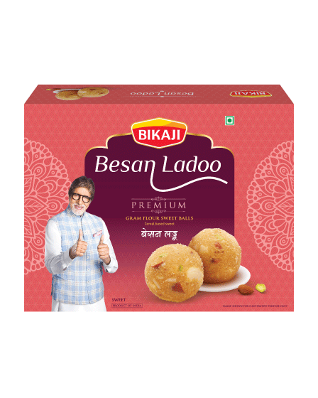 Bikaji Besan Ladoo 400 GM – Sweets