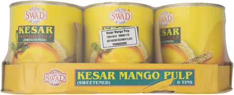 Swad Kesar Mango Pulp Can – Grocery