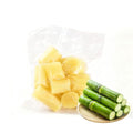 Fresh sweet raw sugarcane