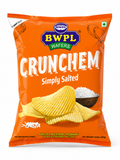 BWPL Crunchem Simply Salted orange export pack of salted ridge-cut potato chips