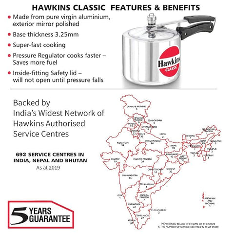 Hawkins Classic Cooker Tall - 3 Liter