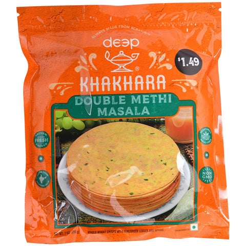 Deep Double Methi Masala Khakhara — authentic Indian snack | Swagat Grocers