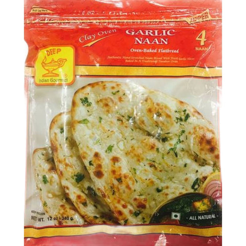 Deep Fro Garlic Naan - 4pc | Swagat Grocers