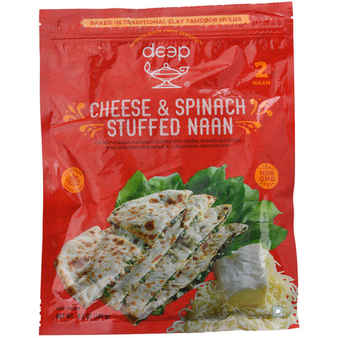 Deep Cheese & Spinach Stuffed Naan — authentic Indian flatbread | Swagat Grocers