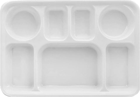 7 Compartment Rectangular Plastic Plates
