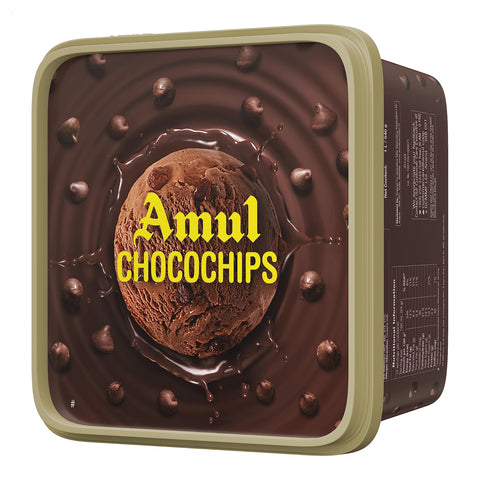 Amul Ice Cream Choco Chips – 1 L
