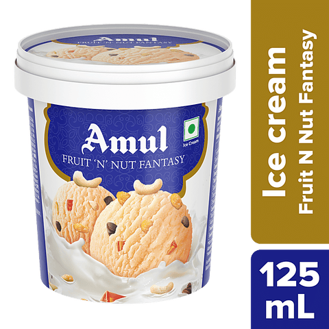 Amul Ice Cream Fruit N Nut Fantasy - 125 ml