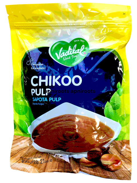 Vadilal Chikoo (Sapota) Pulp frozen 800g pack