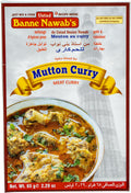 Ustad Banne Nawab's Mutton Curry Masala 70g spice mix box