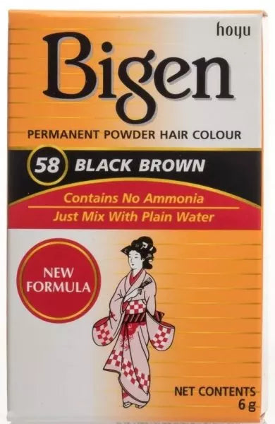 Bigen Powder Hair #58 Black Brown - 6g