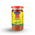 Telugu Foods Green Chilli Pickle with garlic, 300 g jar