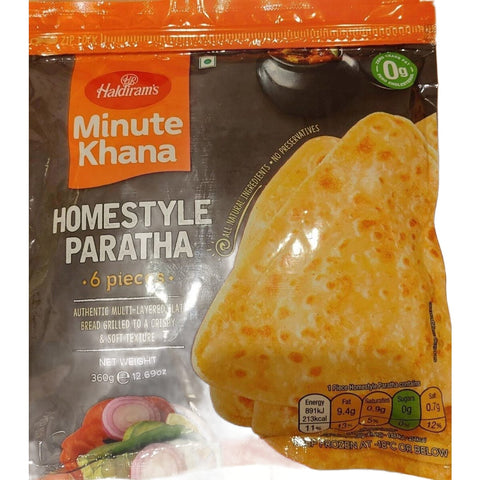Haldiram Home Style Paratha 360g – Frozen Breads