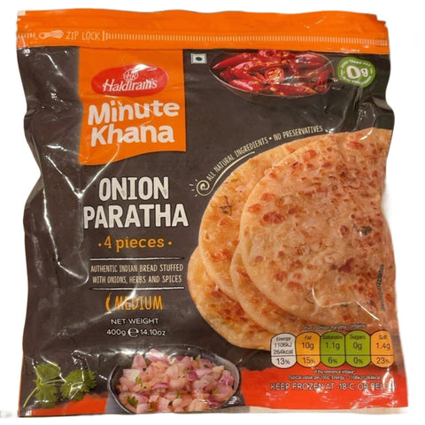 Haldiram Onion Paratha 400g – Frozen Breads
