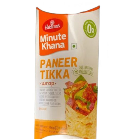 Haldiram Desi Wraps Paneer Tikka 156g – Frozen Snacks