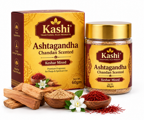 Kashi Ashtagandha Chandan Scented Keshar Mixed - 60gm