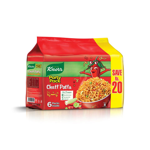 Knorr Chatt Patta Noodles Party Pack – 6 x 50 g