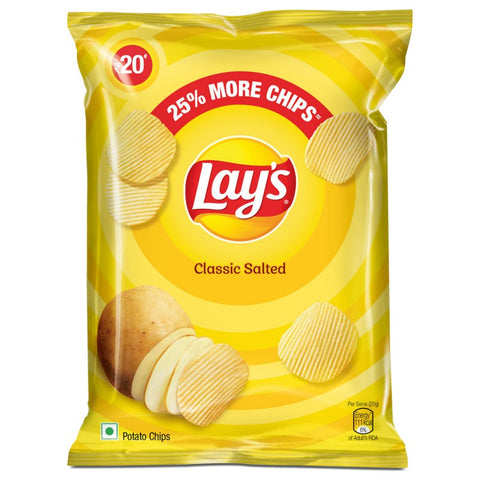 Lays Classic Salted Chips - 52gm