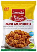 Swetha Telugu Foods Mini Murukku 170g snack pack