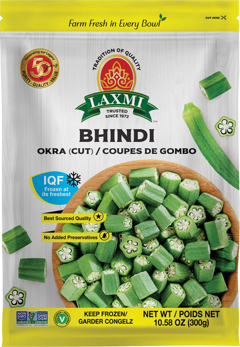 Laxmi Frozen Okra Cut – 300gm – Frozen