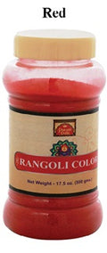 Red rangoli colour powder 1lb jar