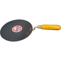 Flat iron roti tawa with wooden handle