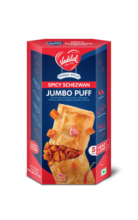 Vadilal Spicy Schezwan Jumbo Puff – 125gm