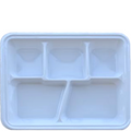 5 Compartment Rectangular Plastic Plates