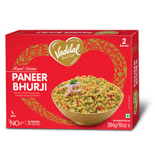 Vadilal Paneer Bhurji frozen ready-to-eat 284g pack