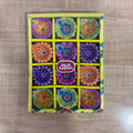 Set of 12 ornate hand-painted terracotta diya oil lamps in a gift box