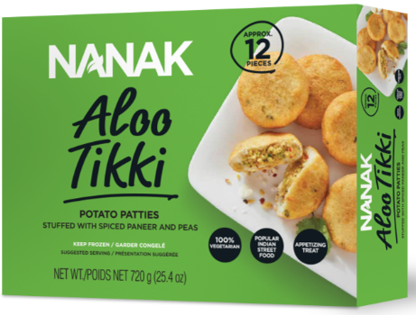 Nanak PRO Paneer Aloo Tikki - 720g – Frozen Food