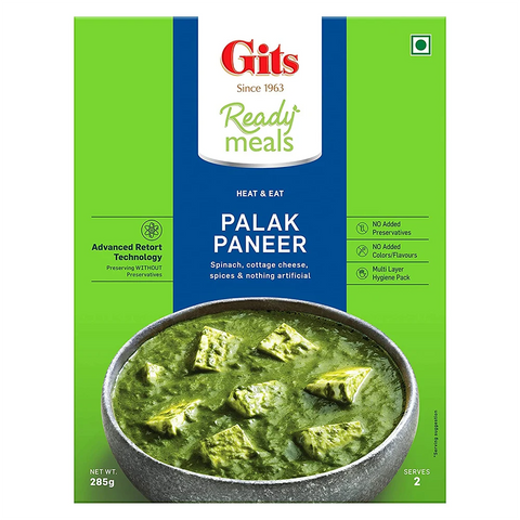 Gits Palak Paneer 285g – Ready to Eat