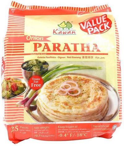 Kawan Frozen Onion Paratha 25 Count – Naan & Breads