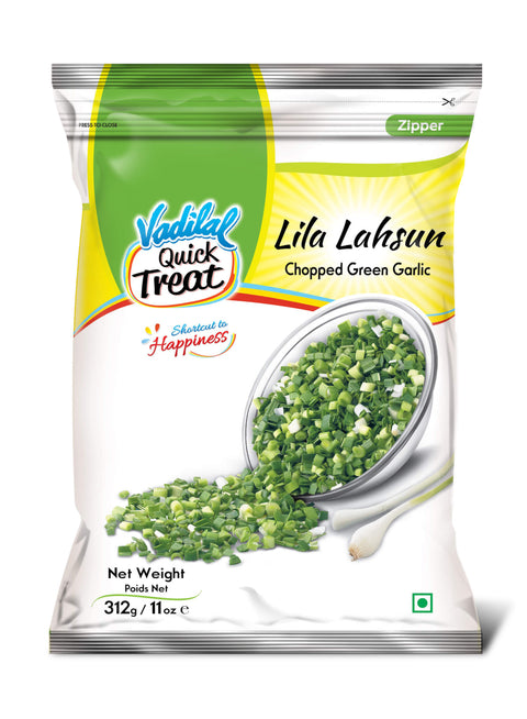 Vadilal Lila Lahsun (Green Garlic) frozen 312g pack