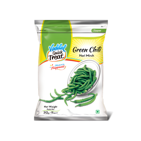 Vadilal Green Chili frozen 312g pack