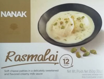 Nanak Kesar Rasmalai - 850gm – Frozen Food