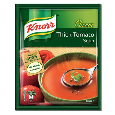 Knorr Thick Tomato Soup - 150gm – Soup Mixes